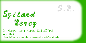 szilard mercz business card